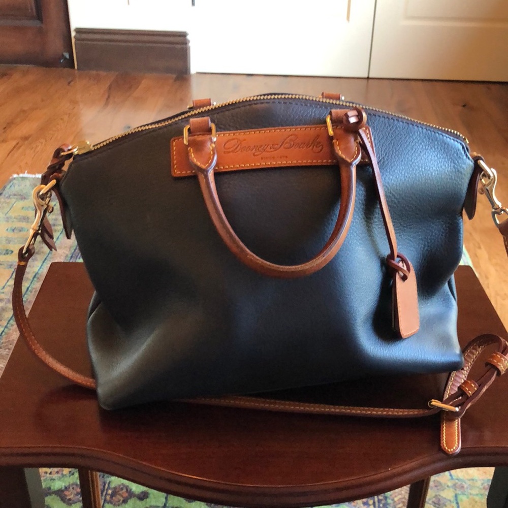 Dooney & Burke Navy Satchel